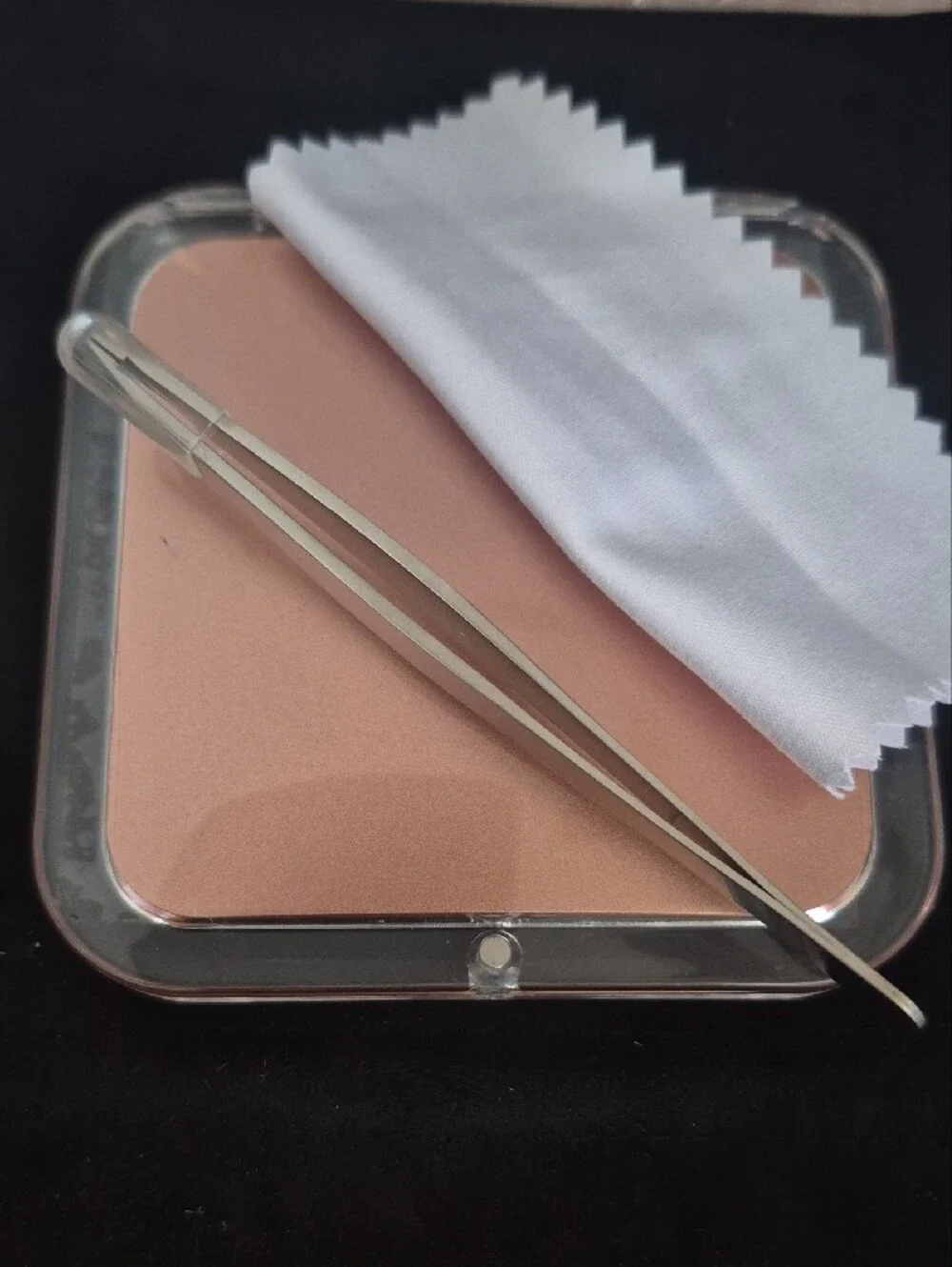 Compact Mirror with Rose Gold Finish - Travel Makeup Accessory